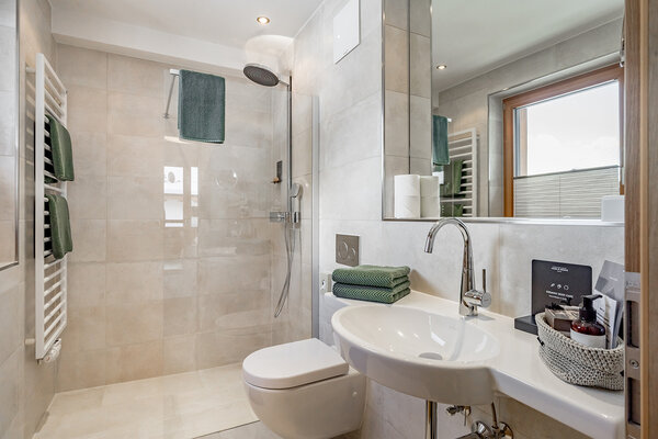 Hochwertige Badezimmer in deime Apartment Ötztal